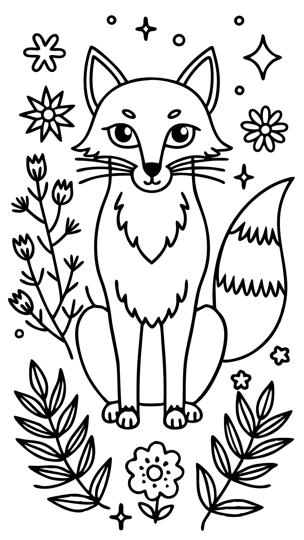 fox coloring pages